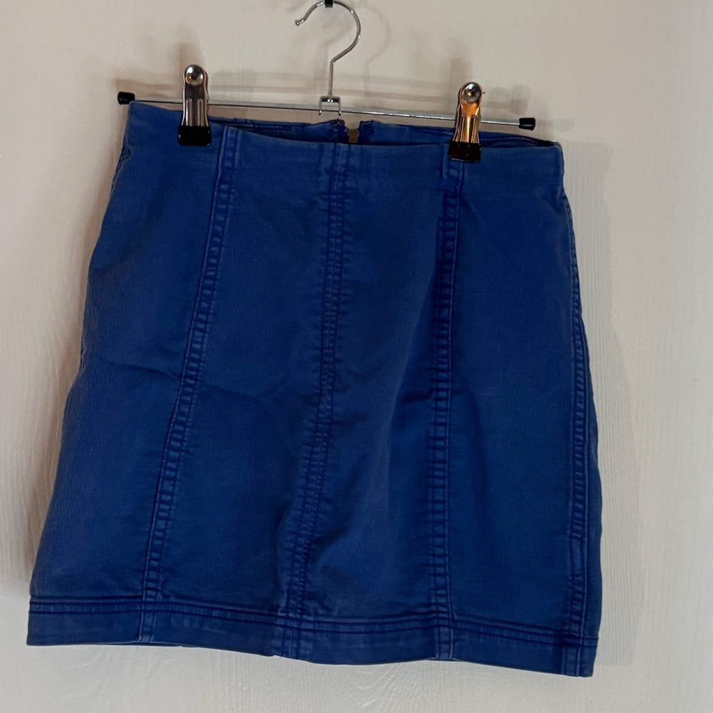 Free People modern femme lapis skirt 2